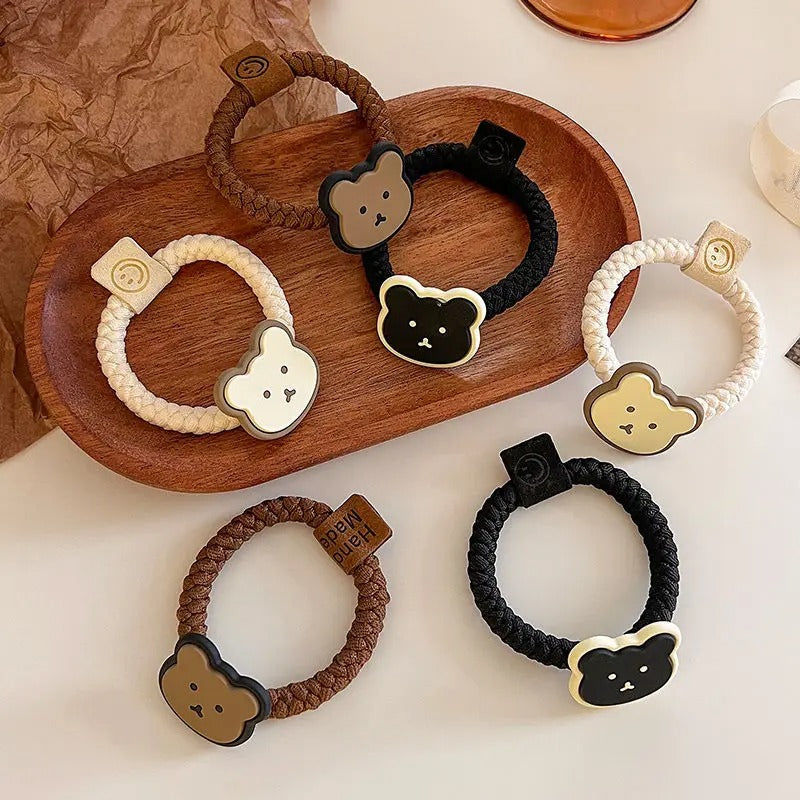 Cute Teddy Bear Ponytail Headband
