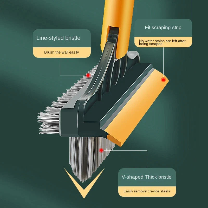 3 In 1 Silicone Cleaning Brush, Dusting & Wiping Mop