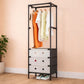 Multi tier Cloth Storage Rack With 3 Drawers