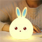 Silicone Rabbit LED Night Light