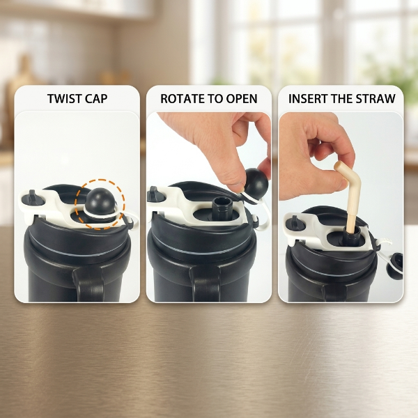 Portable Stainless Steel Travel Tumbler