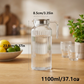 Glass Pitcher 1.1 Liter Jug With Lid