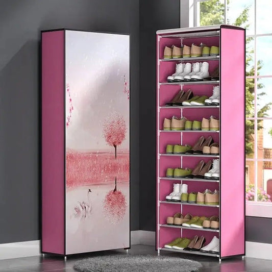 10 Layer Printed Shoe Rack