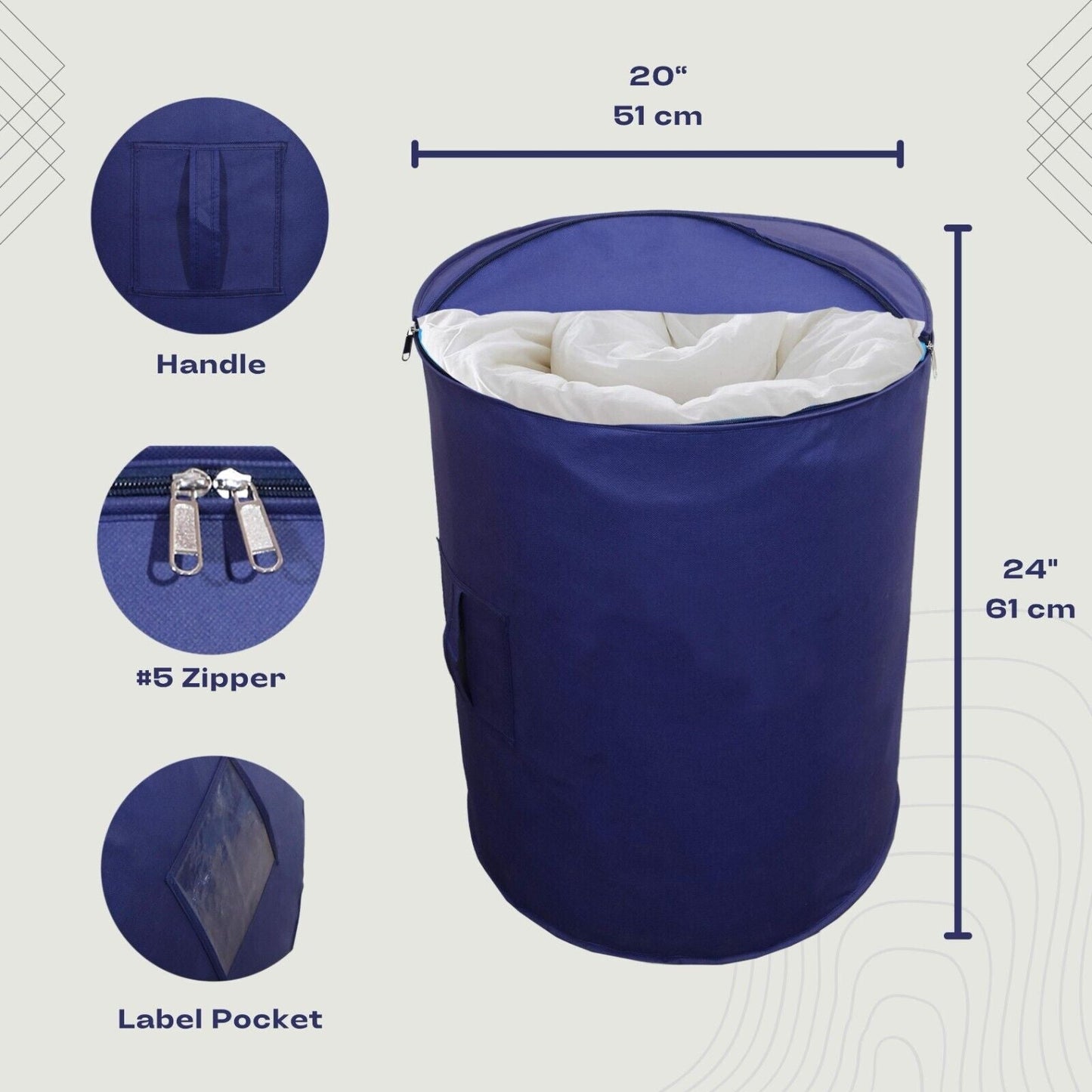 Non Woven Dust-proof Large Capacity Storage Organizer