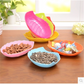 1PC Plastic Leave Shape Tray