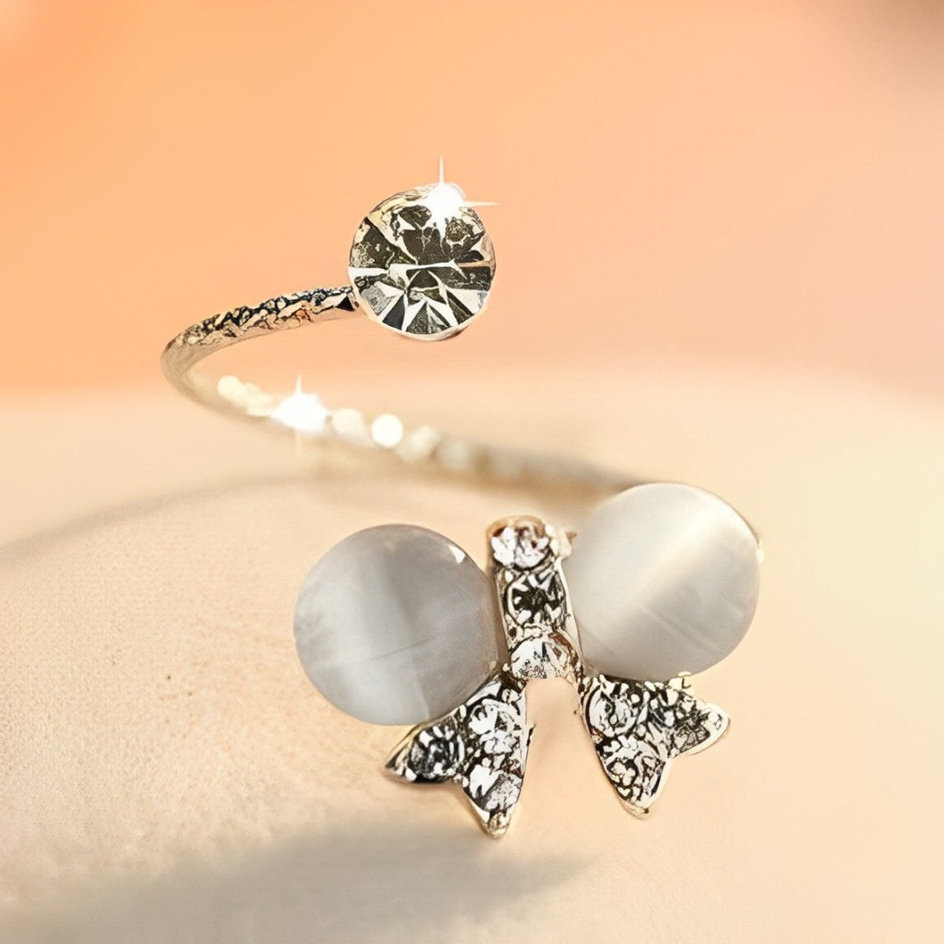 Elegant Zircon Adjustable Ring