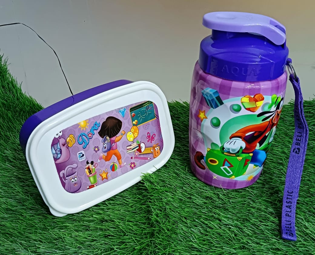 2ps Lunch box Bottle Set