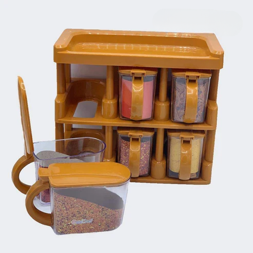 6pcs Spice Rack with Spoon