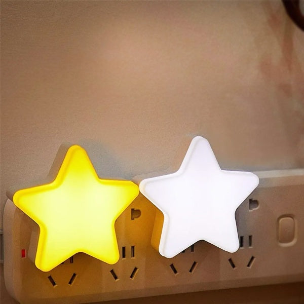 LED Stars Shape Socket Night Light