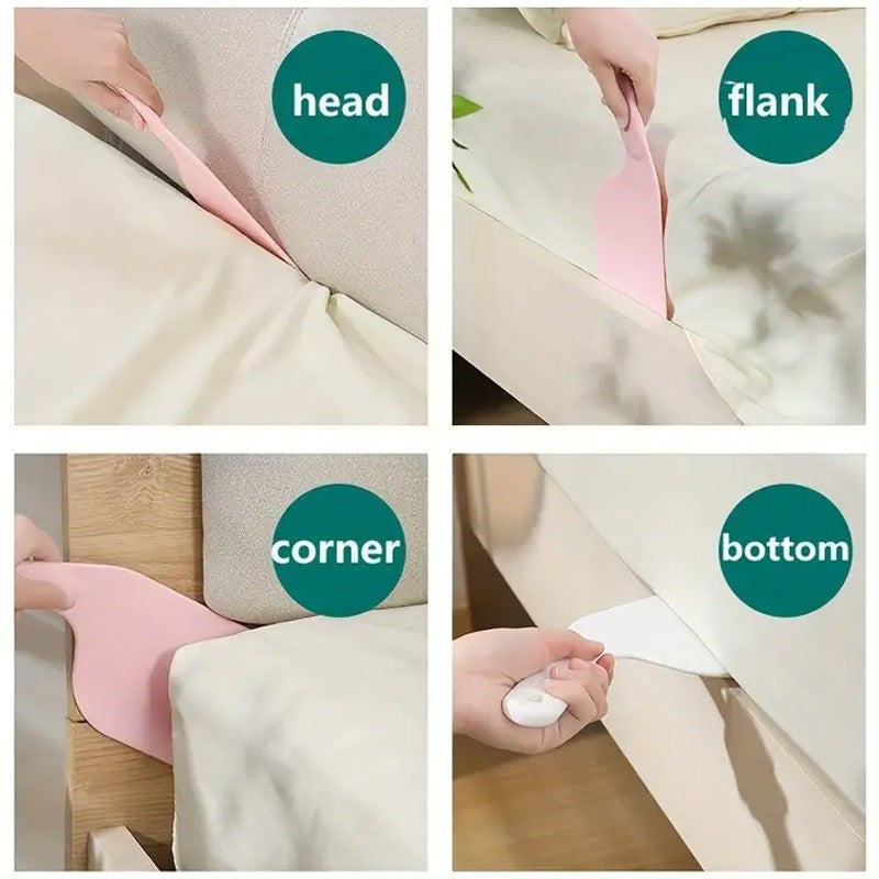 Extra Long Bamboo Bed Sheet Tucker Tool - Ergonomically Designed Mattress Lifter & Bed-Making Aid, Relieves Back Pain
