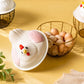 Hen-Shaped Egg Storage Basket With Lid