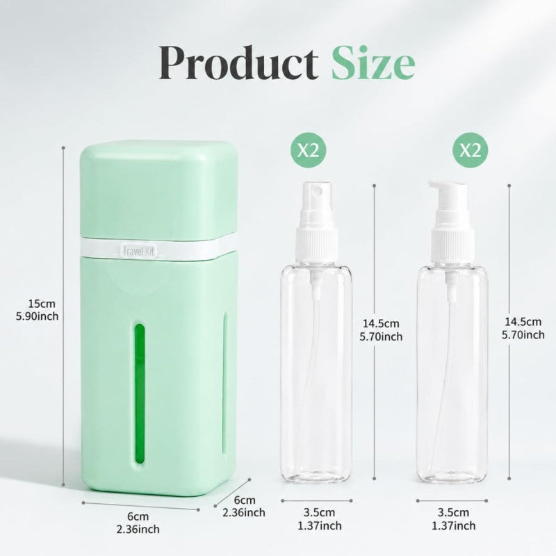 4-In-1 Refillable Travel Bottle Set