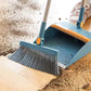 Household Broom And Dustpan with Long Steel Handle