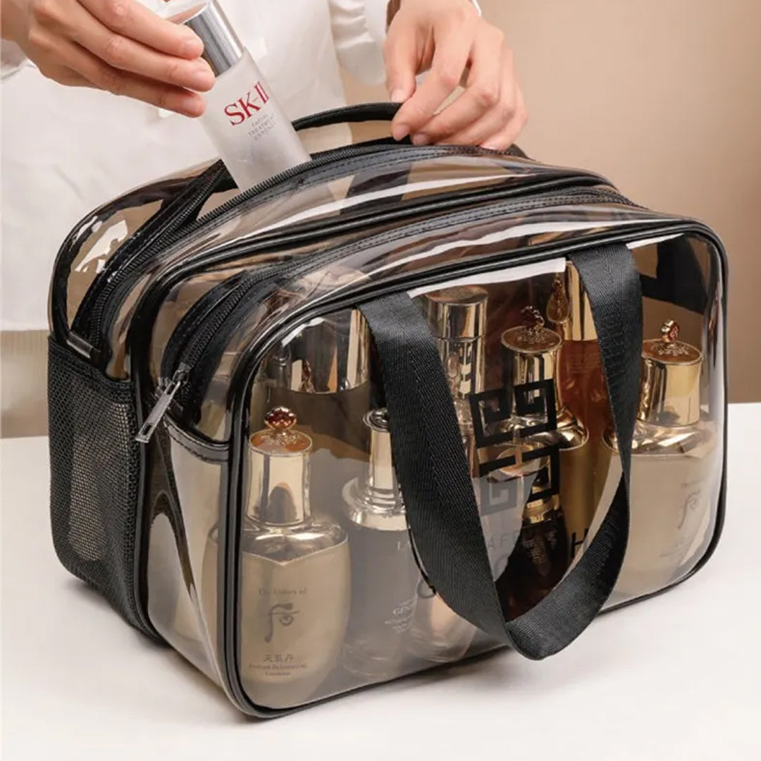 Transparent Multipurpose Traveling Cosmetic Bag