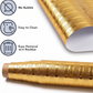 Self Adhesive Golden Ray Marble Sheet (60x200 CM)