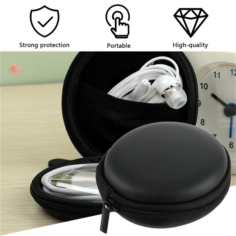 1Pc Durable Round Storage Case For Multipurpose.