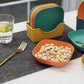 8pcs Multi Color Plate Set With Stand