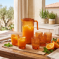 7PCs Plastic Ribbed Glass & Jug Set