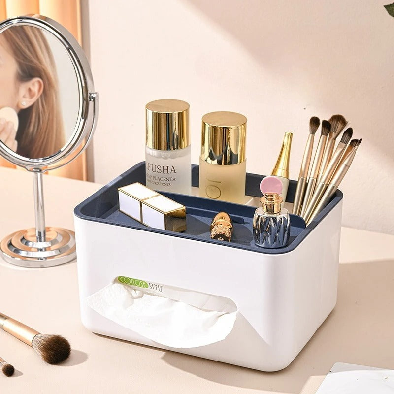 Multifunctional Desktop Tissue Organizer Box