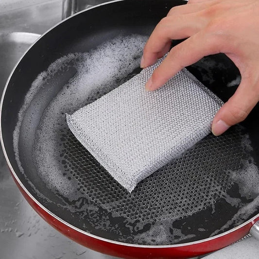 1 PC Kitchen Dishwashing Steel Sponge