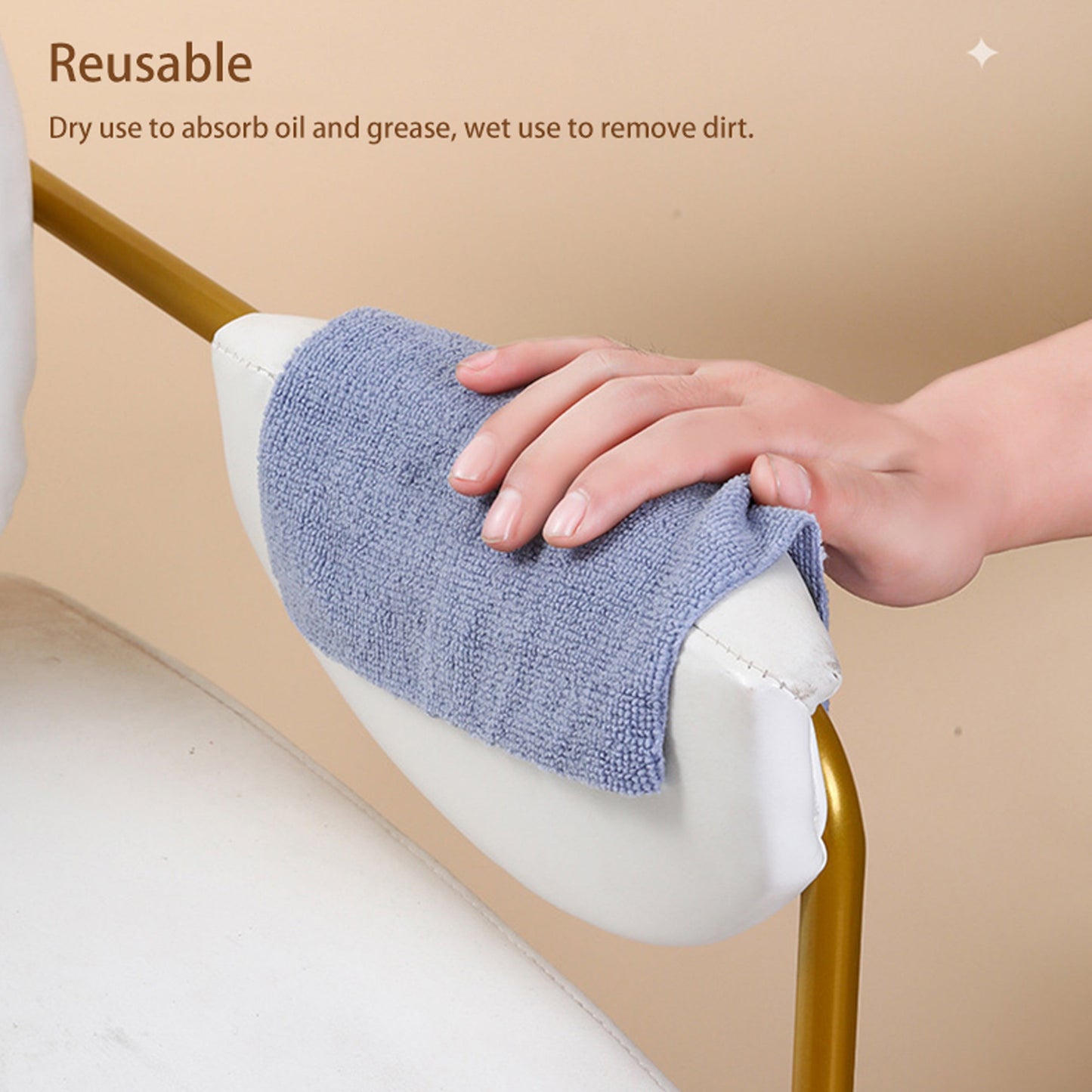 Removable Microfiber Cleaning Rags (20 wipes Box)