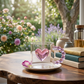 Elegant Crystal Heart Glass Mug With Handle