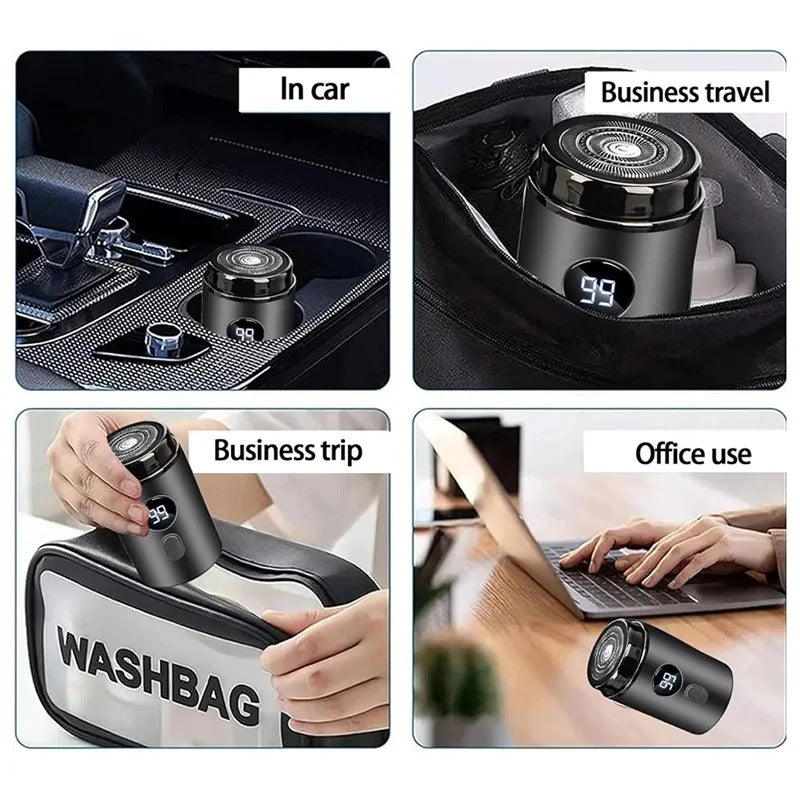 Rechargeable Mini Portable Shaver with Digital Display