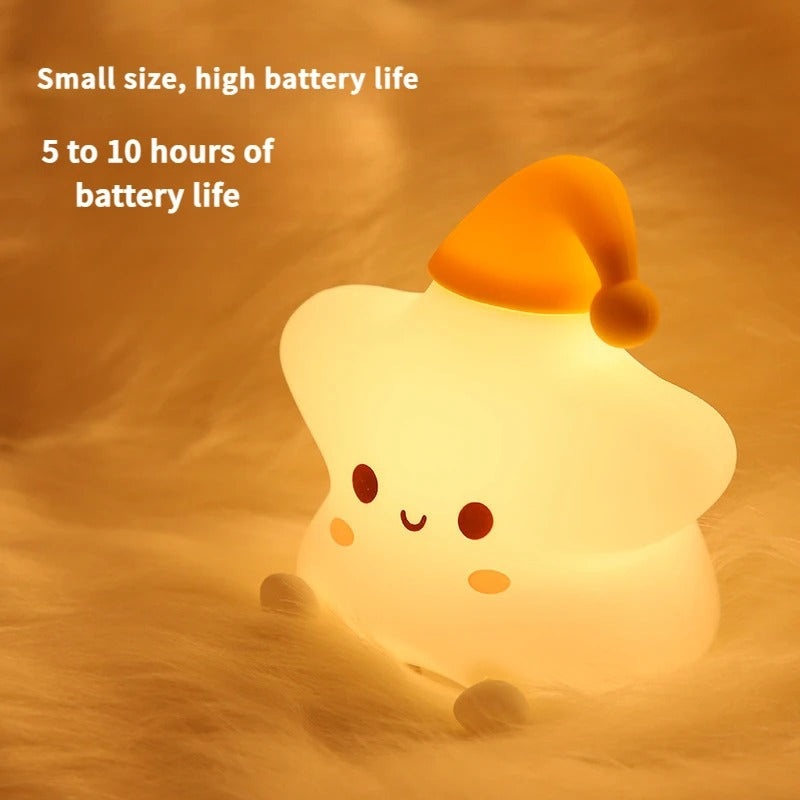 Silicone Star Touch Sensor Table Lamp