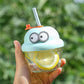 Funny Faces Slub Glass Sipper