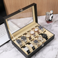12 Slot Leather Watch Organizer Box