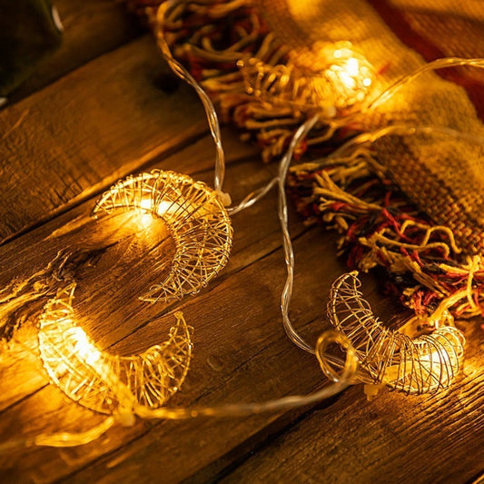 Golden Moon Decoration String Lights