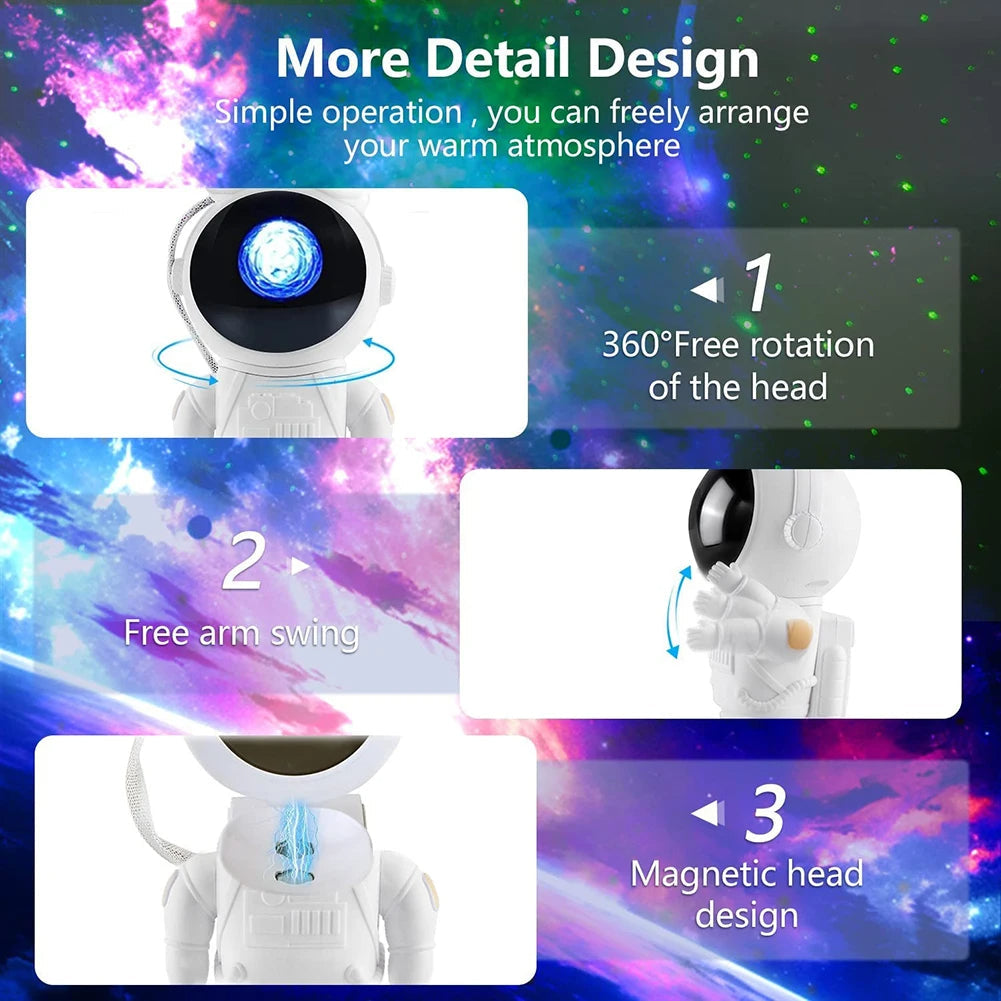 Astronaut Galaxy Projector Light