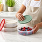 3-Section Transparent Snack Storage Container