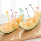 40 Pcs Plastic Cartoon Fruit Forks