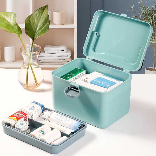 Multi-Layer Medicine Organizer Box