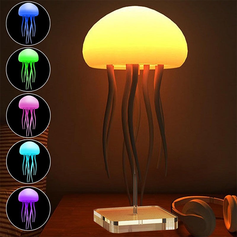Rechargeable LED Jellyfish Night Lamp