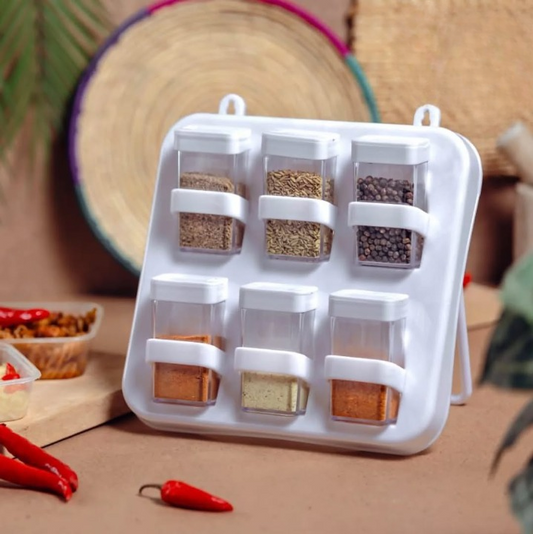 Multipurpose Mini Spice Jars With Stand