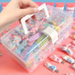 Plastic Transparent Storage Lock Box With Handle