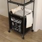 Modern 3-Section Laundry Basket with 360 Rotating Wheels
