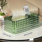 Acrylic Tissue Box Holder with Storage Compartments