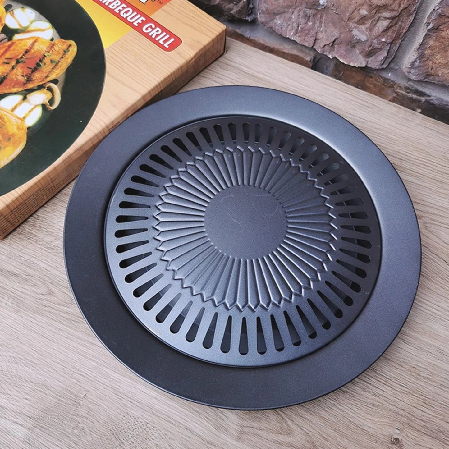 Round Non-stick Stovetop Grill Pan