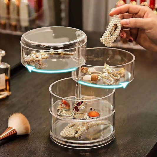360 Rotatable 3 Layer Jewelry Organizer