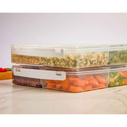 4 Section Food Container With Lids