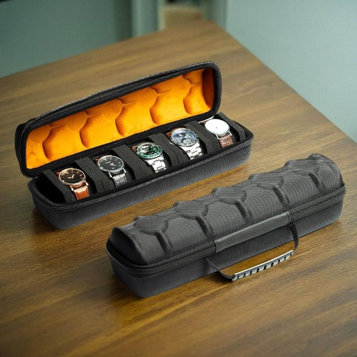 5 Slot Hard-Shell Watch Storage Organizer