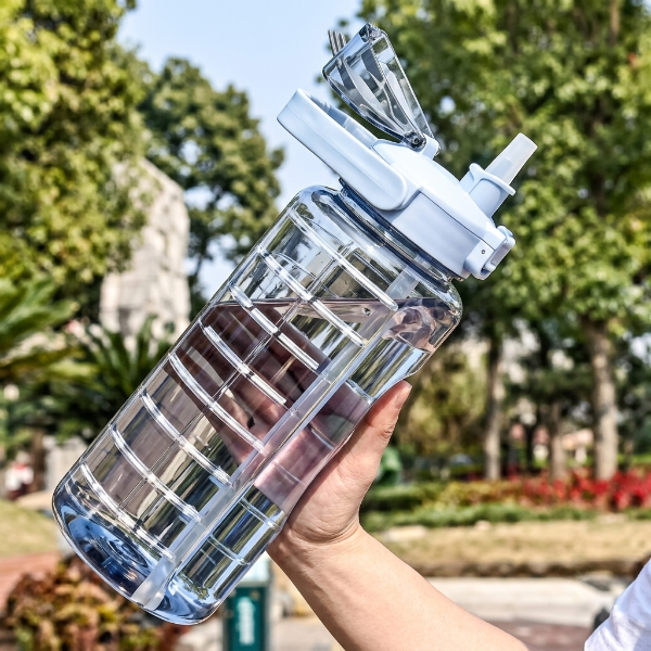 3Pcs Time Track Leakproof Water Bottle