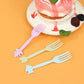 40 Pcs Plastic Cartoon Fruit Forks
