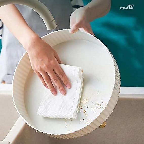 360 Rotatable Round Desktop Storage Tray