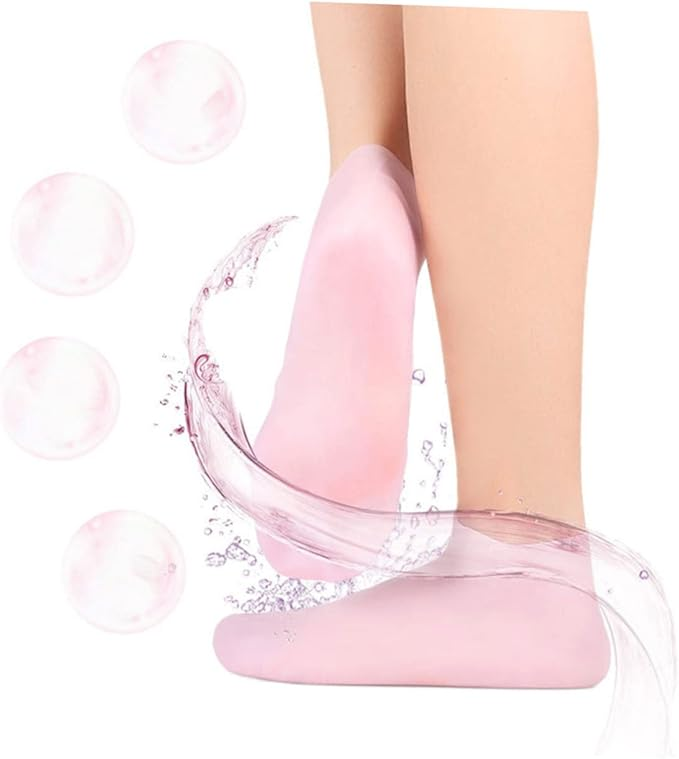 1 Pair Silicone Gel Moisturizing Socks