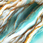Waterproof Green & Golden Marble Sheet (60cm x 2m)