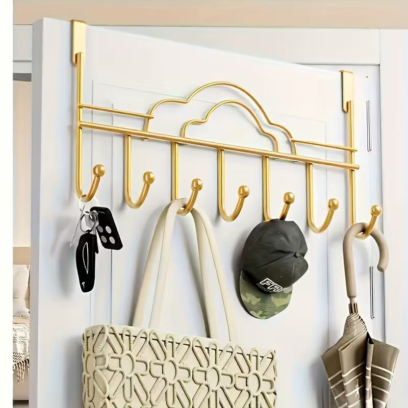 Metal Hanging Golden Hook Rack